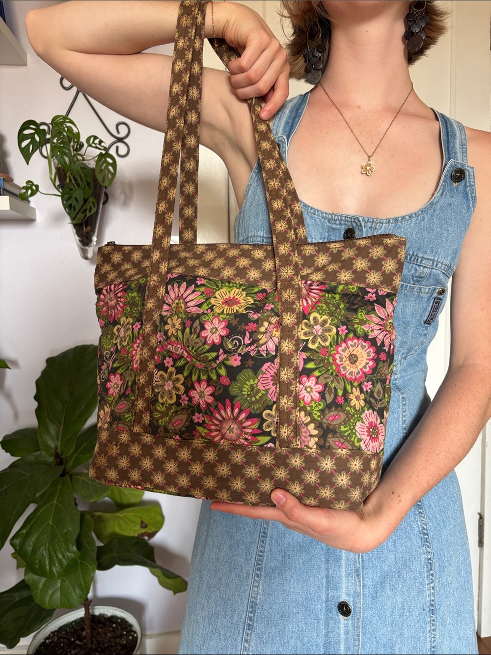 100% Cotton Quilted Tote Bag